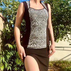 White House Black Market corset style top